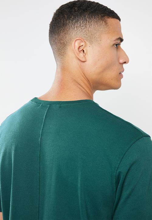 Mennace - Regular relaxed washed tee - green