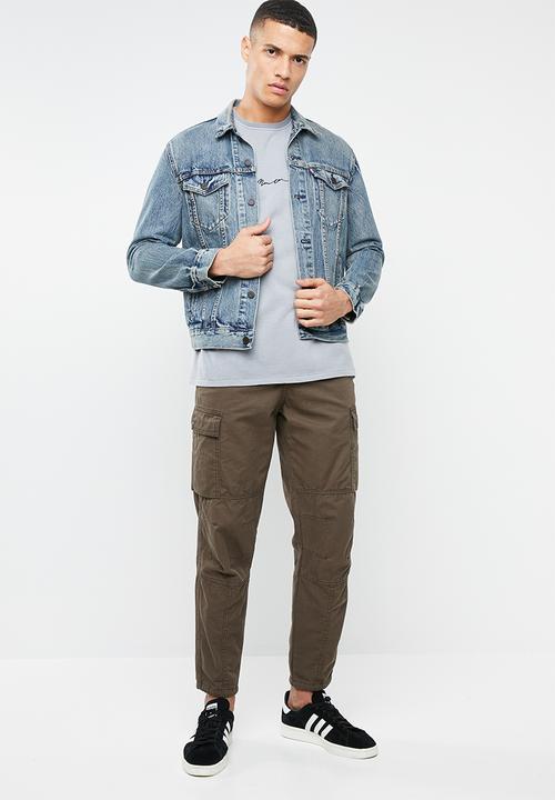 Mennace - Essential signature tee - grey