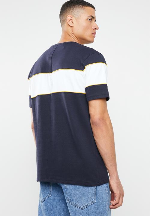 Mennace - Short sleeve script tee - navy