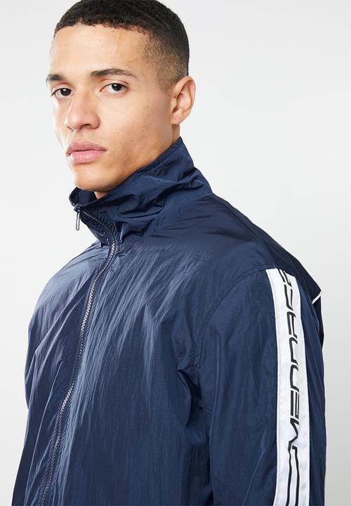 Mennace - Printed track jacket - navy