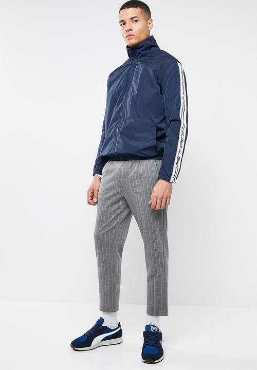 Mennace - Printed track jacket - navy