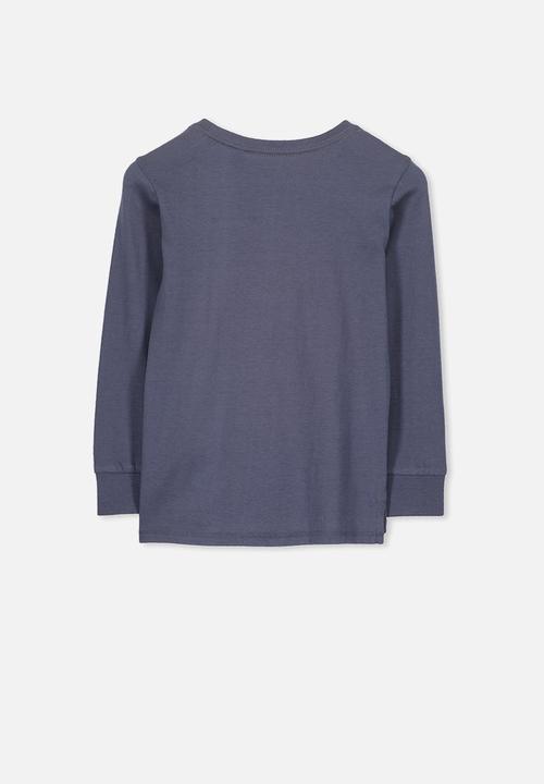 Cotton On - Tom long sleeve tee - navy