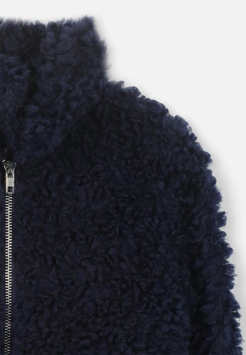 Cotton On - Teddy slouch jacket - navy