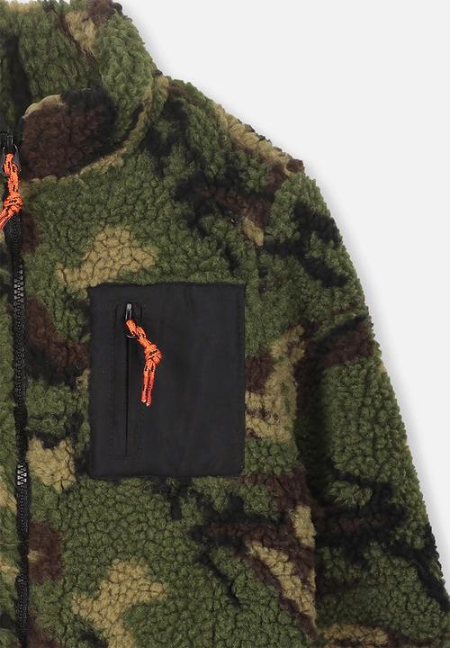 Cotton On - Blaze camo bomber - green
