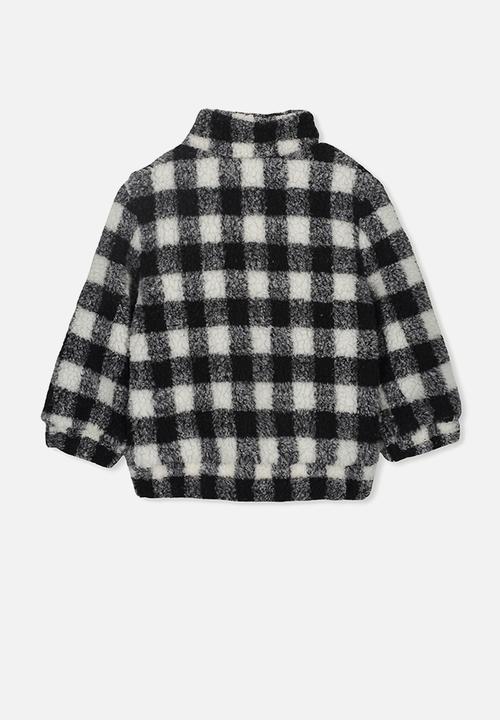 Cotton On - Blaze bomber - black & white