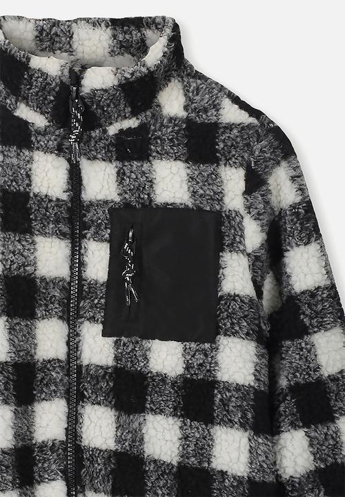 Cotton On - Blaze bomber - black & white