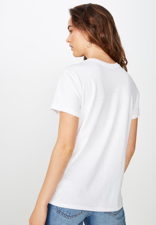 Cotton On - Classic pop culture NASA logo tee - white