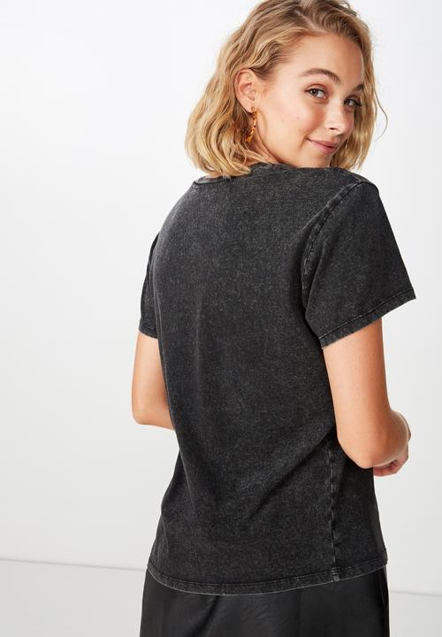 Cotton On - Classic ACDC tee - black