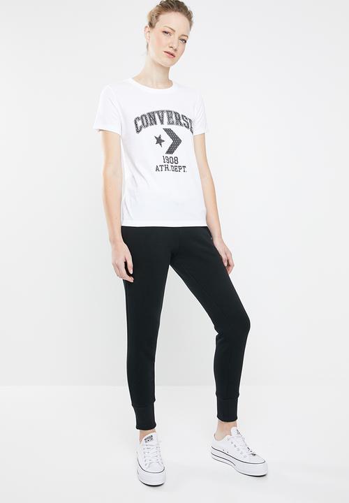 Converse - Short sleeve courtside star chev remix - white