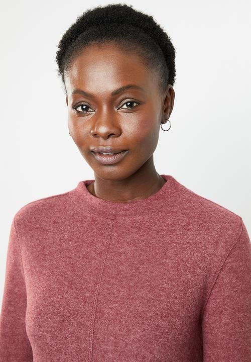 edit - Turtle neck sweater - burgundy
