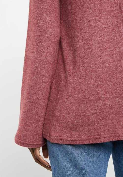 edit - Turtle neck sweater - burgundy