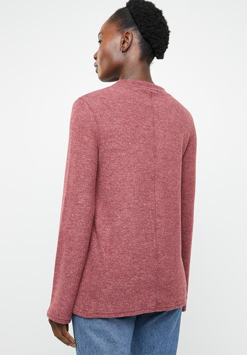 edit - Turtle neck sweater - burgundy