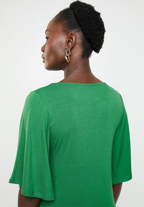 edit - Wide sleeve top - green