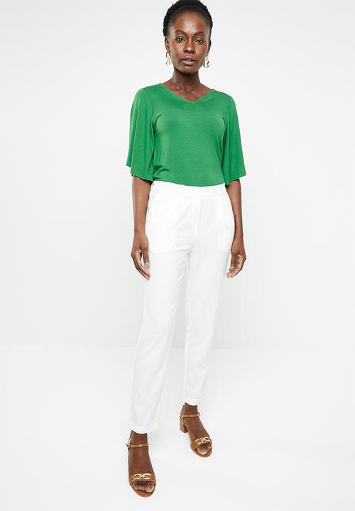 edit - Wide sleeve top - green