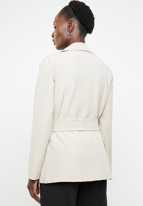 edit - Short trench style jacket - beige