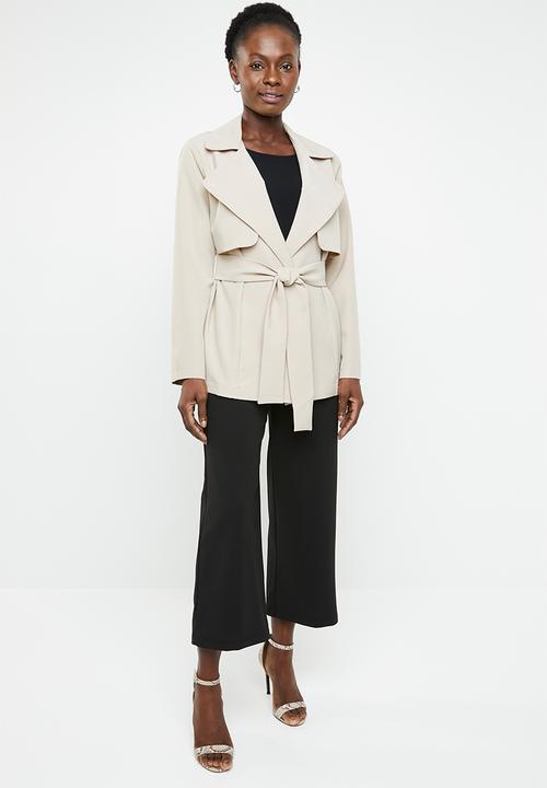 edit - Short trench style jacket - beige