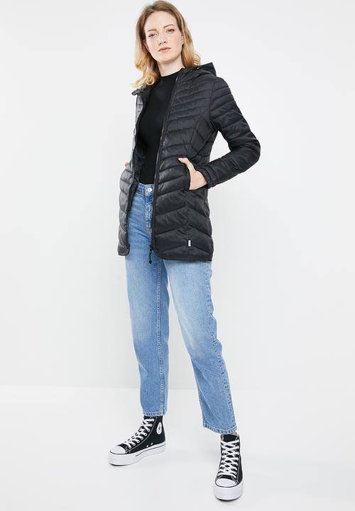 ONLY - Demi puffer coat - black