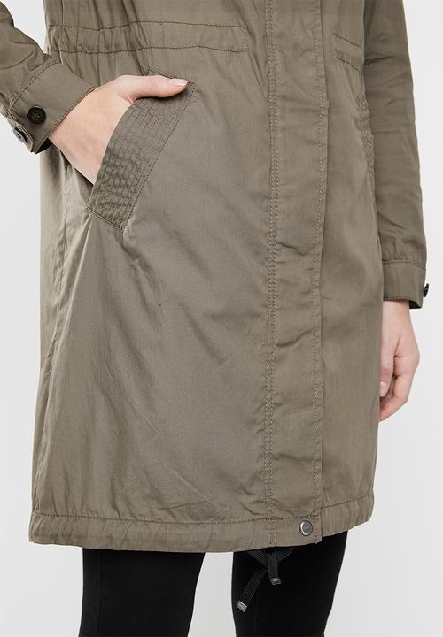 ONLY - Jessica long spring parka - taupe