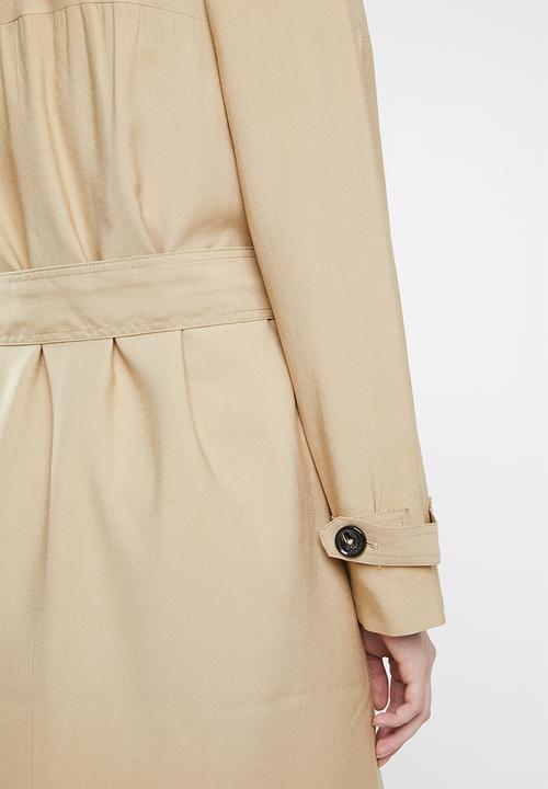 ONLY - Emilia long trench coat - beige