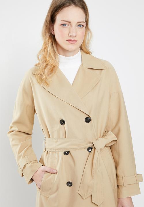 ONLY - Emilia long trench coat - beige