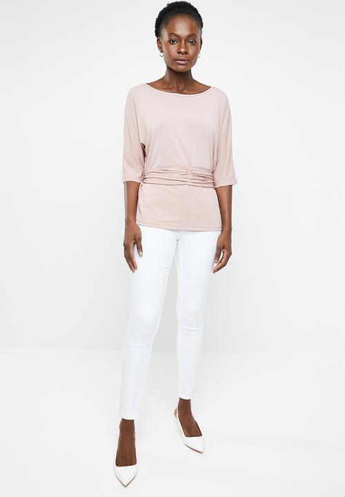 edit - Twist front top - pink