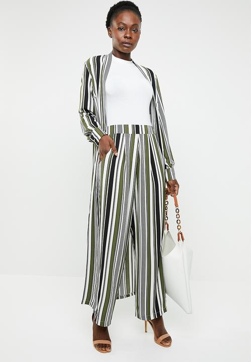 edit - Wide leg lounge pants - multi-colour