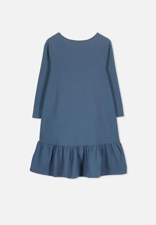 Cotton On - Joss long sleeve dress - blue