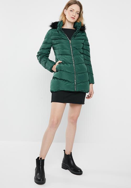 Tokyo Laundry - Lotus puffer jacket - green