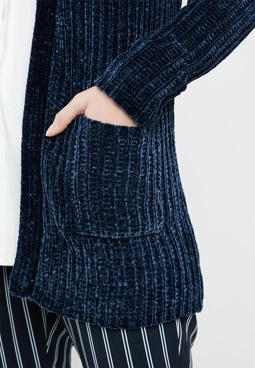 Tokyo Laundry - Adley chenille cardigan - navy