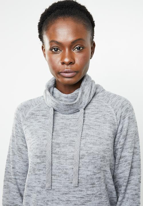 edit - Funnel neckline tunic - grey
