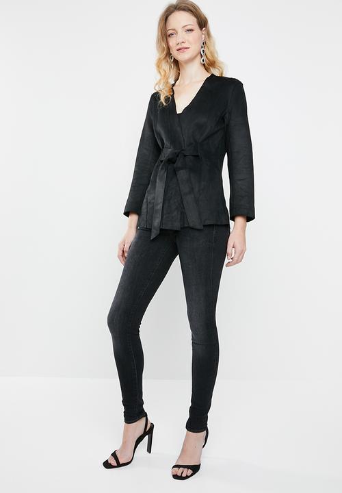 STYLE REPUBLIC - Suede look jacket - black