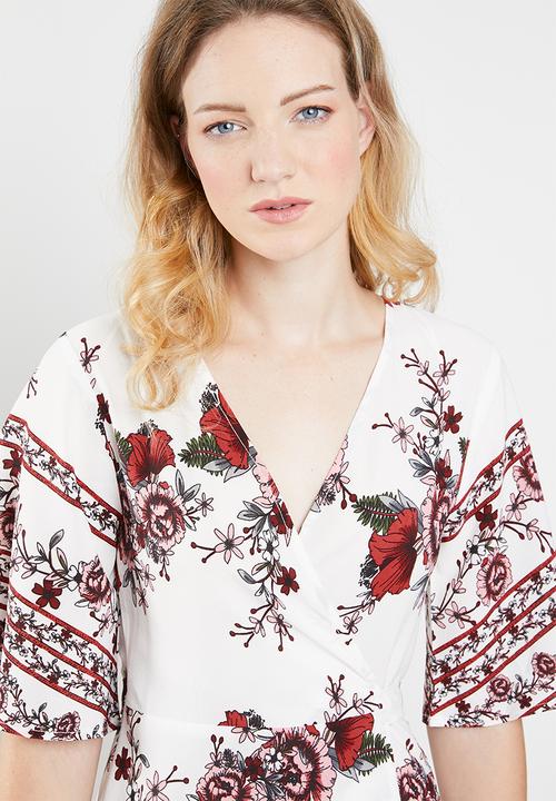 Revenge - Kimono wrap dress - white