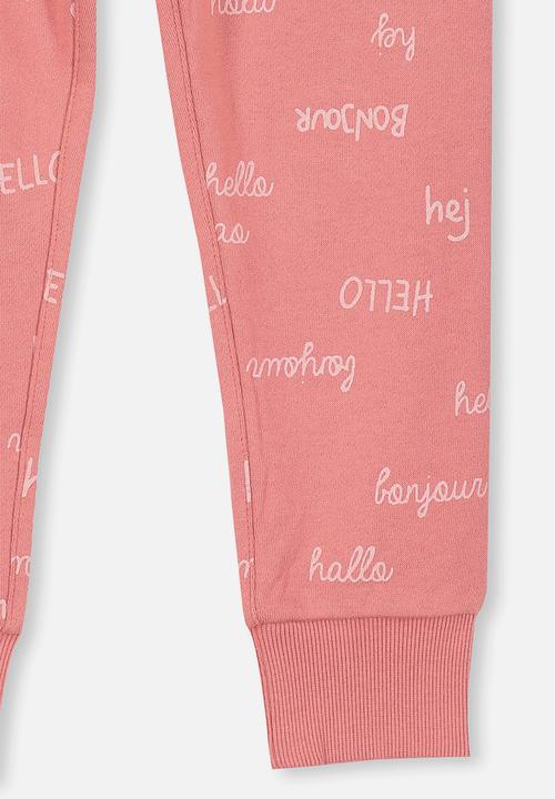 Cotton On - Kallie trackpant - pink