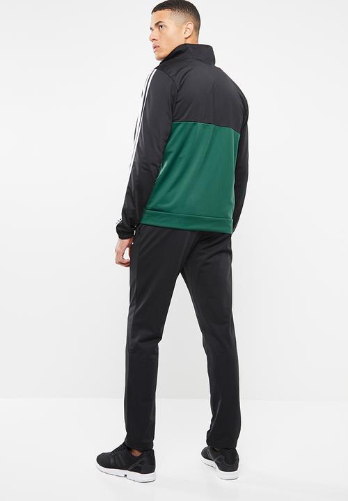 adidas Originals - Back 2 bas tracksuit - black & green