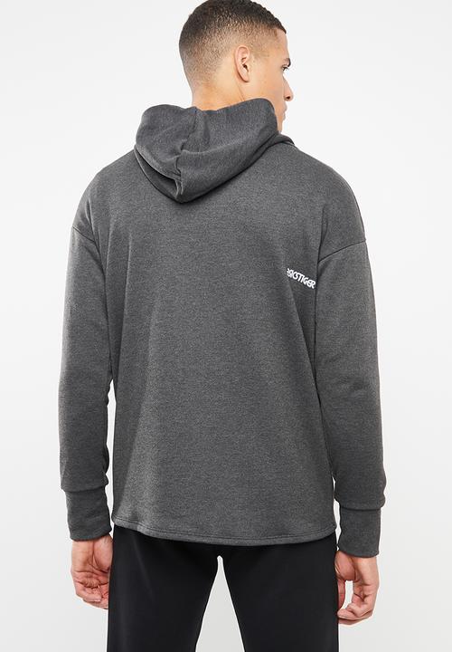 Asics Tiger - Logo sweat full zip hoodie - grey