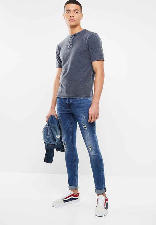 Brave Soul - Globe T-shirt - navy
