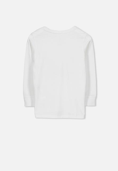 Cotton On - Tom long sleeve tee - white