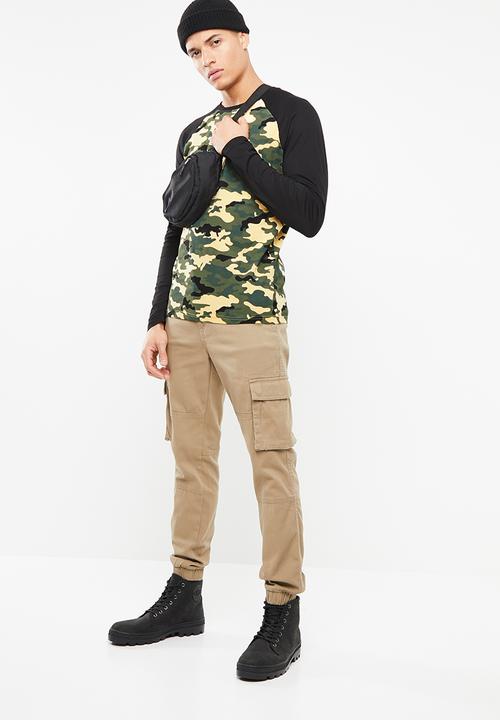 Brave Soul - Abraham camo tee - khaki
