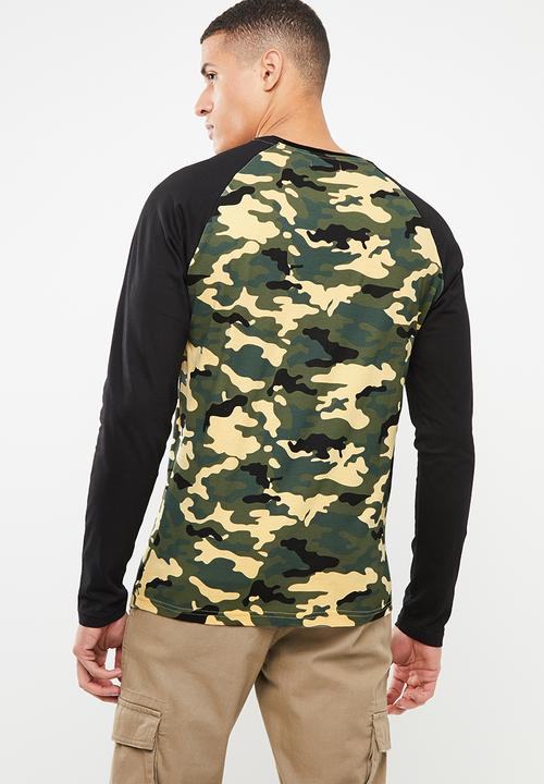 Brave Soul - Abraham camo tee - khaki