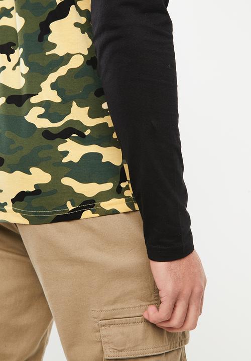 Brave Soul - Abraham camo tee - khaki