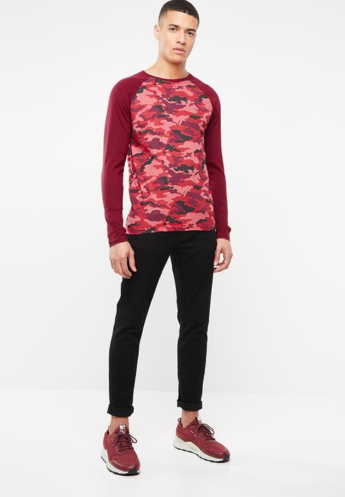 Brave Soul - Abraham camo tee - red