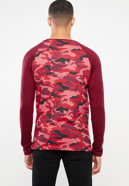 Brave Soul - Abraham camo tee - red