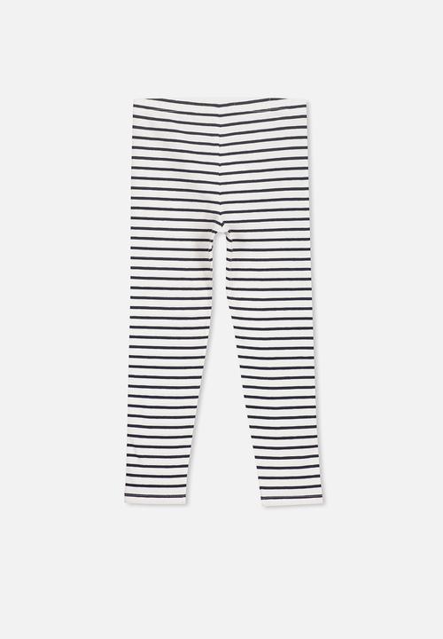 Cotton On - Huggie tights - black & white