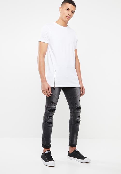 Brave Soul - Falcon crew neck tee - white