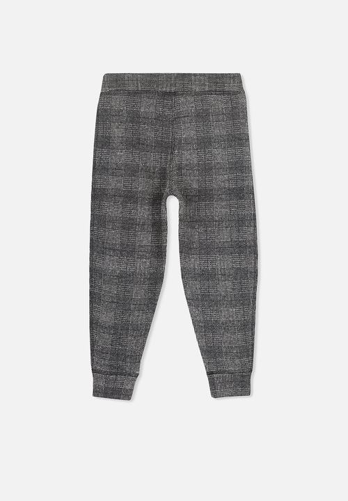 Cotton On - Jagger trackpant - black & grey
