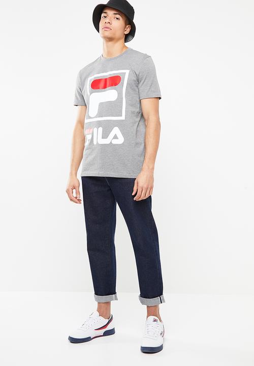 FILA - Stacker short sleeve crew neck tee - grey