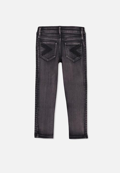 Cotton On - Matt moto jean - black