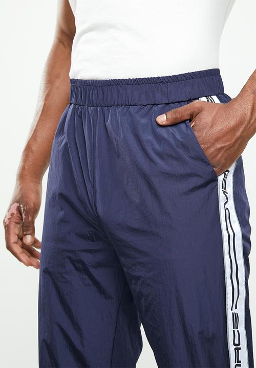 Mennace - Printed tracksuit bottoms - navy