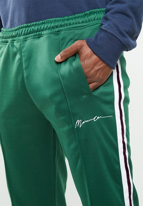 Mennace - Tricot side stripe bottom - green