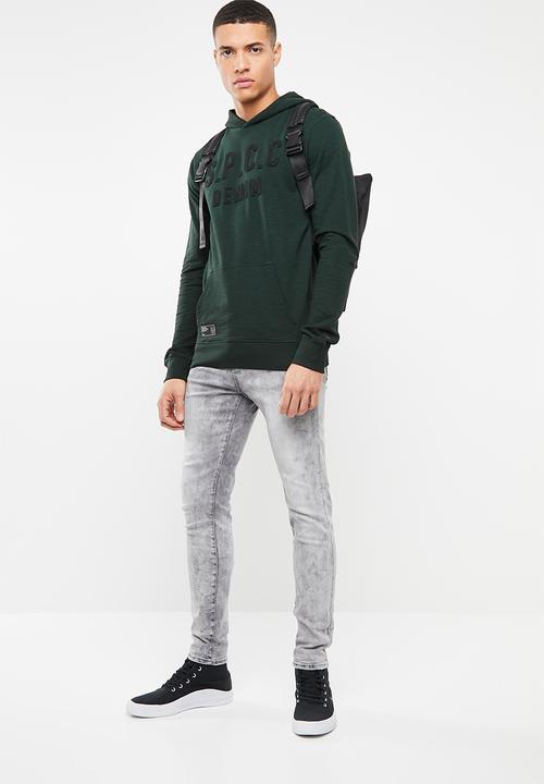 S.P.C.C - Applique printed hoodie - green